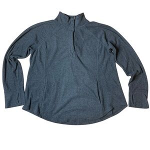 Old Navy Active Go-Dry 1/4 Zip Fleece XL Gray